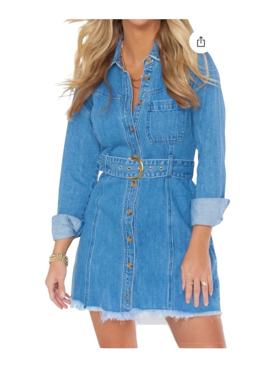 Show Me Your MuMu Dresses & Skirts - SHOW ME YOUR MUMU DURANGO DENIM DRESS Size Small